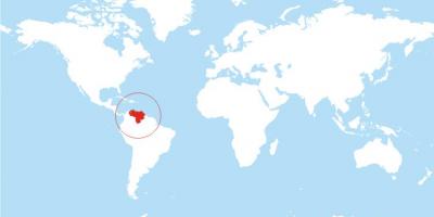 Քարտեզ Վենեսուելայի տեղում է աշխարհում